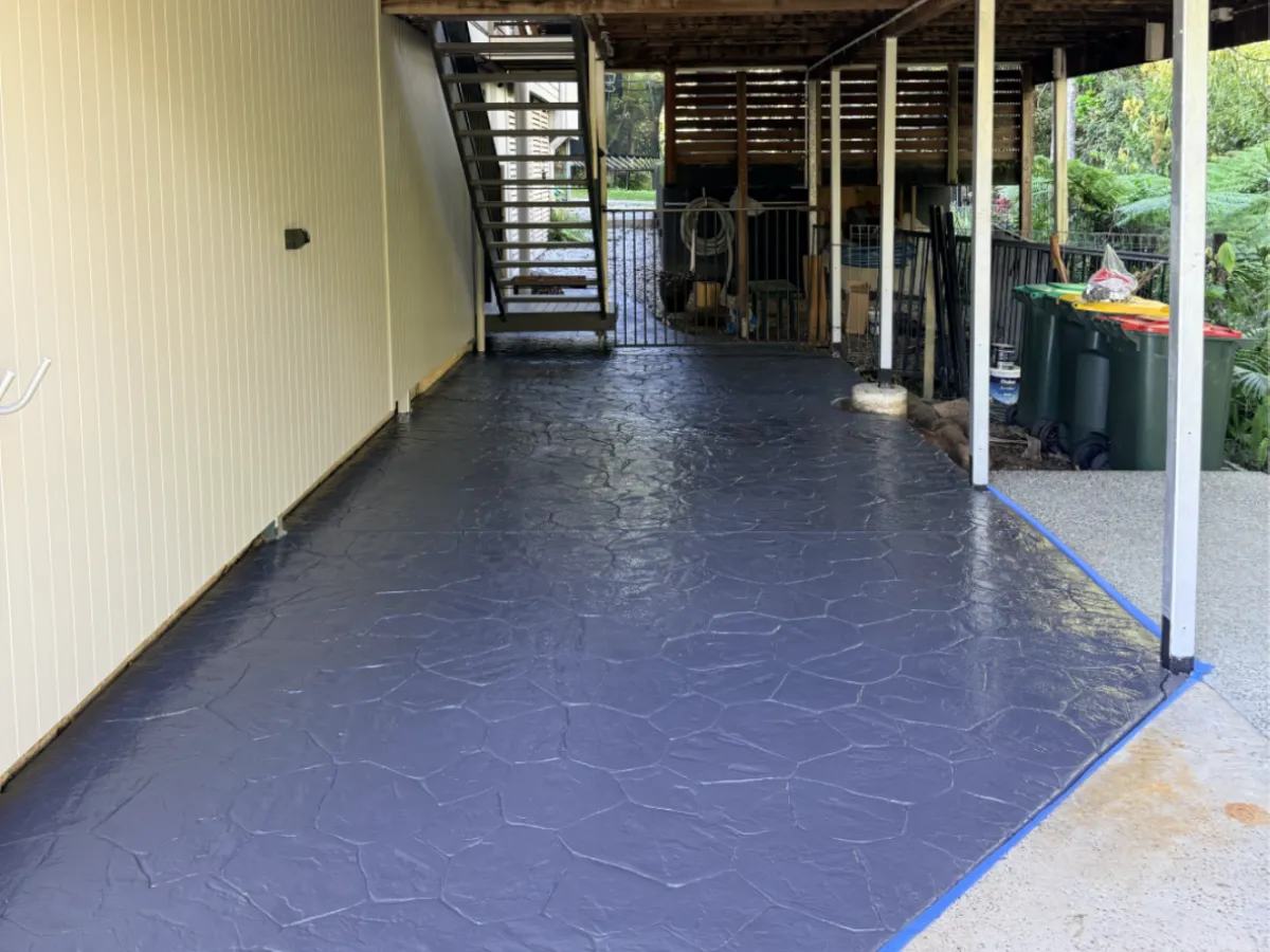 Concrete driveway in Forest Glen after sealing