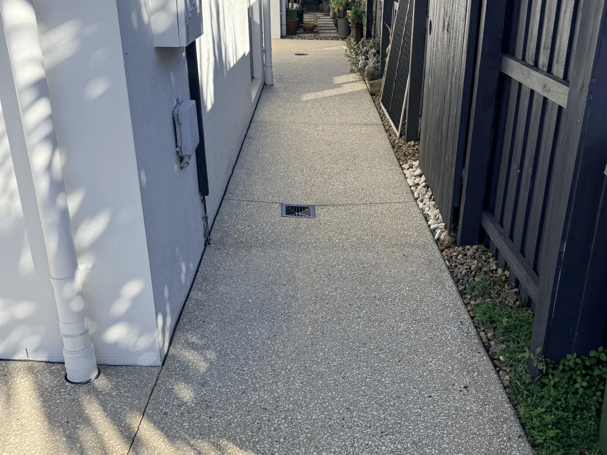 Concrete path in Buderim after restoration