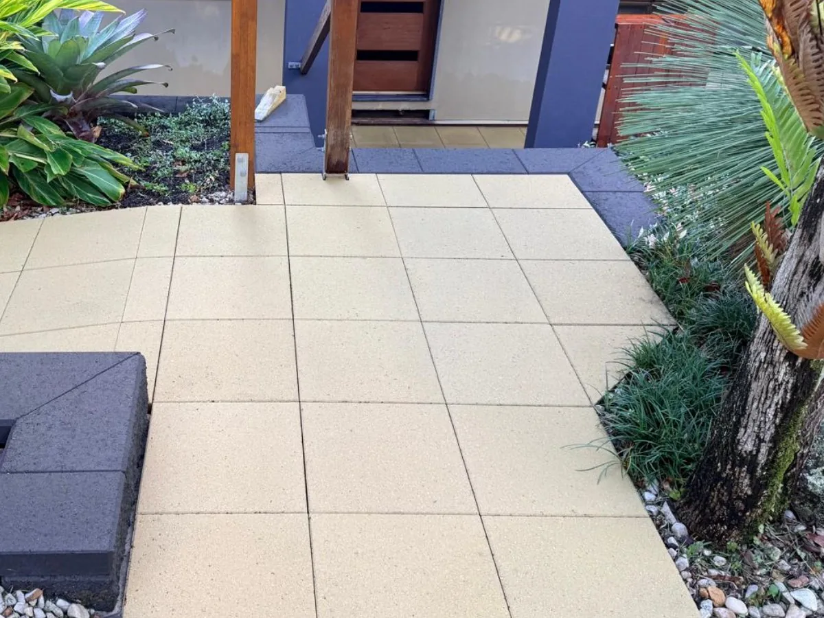 Concrete stairs in Buderim after restoration