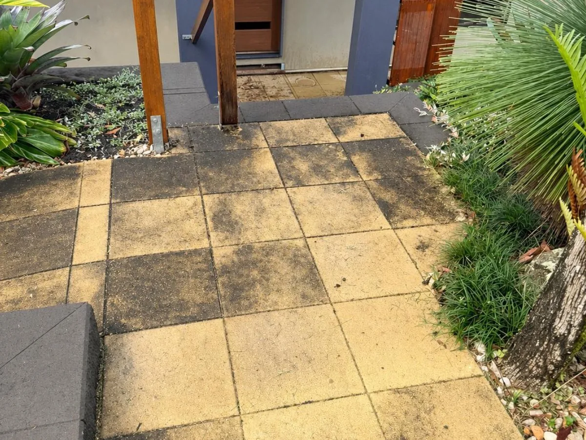 Concrete stairs in Buderim before restoration